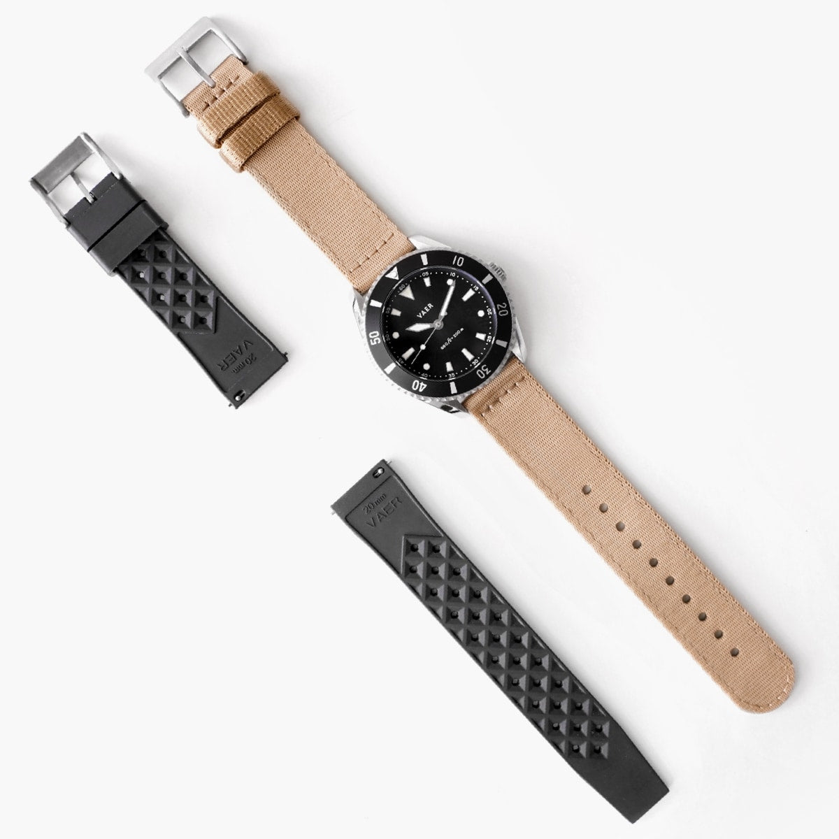 VAER DS4 Meridian Black Watch - Solar 38mm