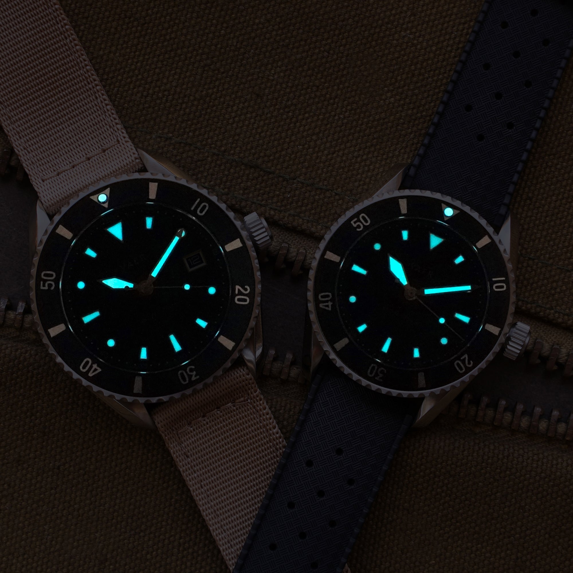 VAER DS4 Meridian Watch - Navy - Solar 38mm