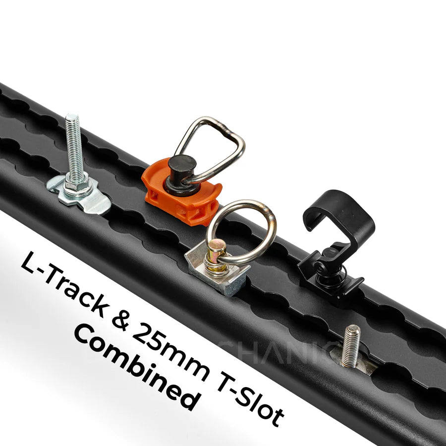 INEOS Grenadier: DualTrack-T™ MAX (Gen 2) Cross Bar Rail Kit with L-Track & 25mm T-Slot