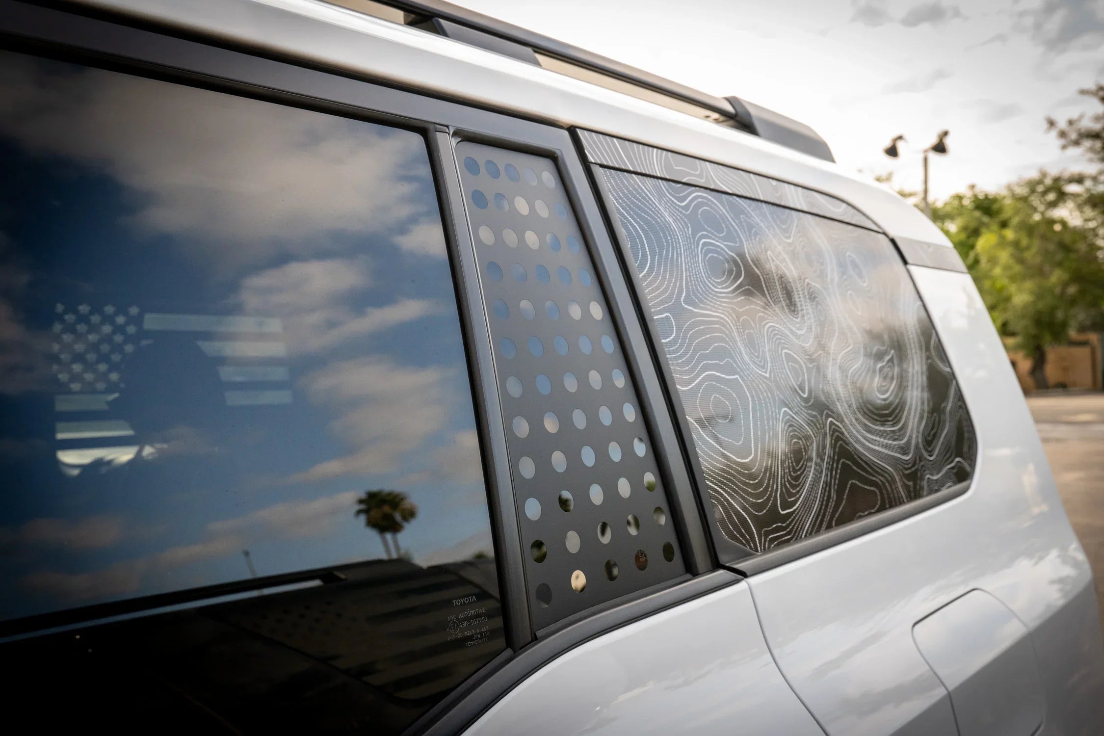 Vent Window Overlay with Holes - 2024+ Land Cruiser / GX 550