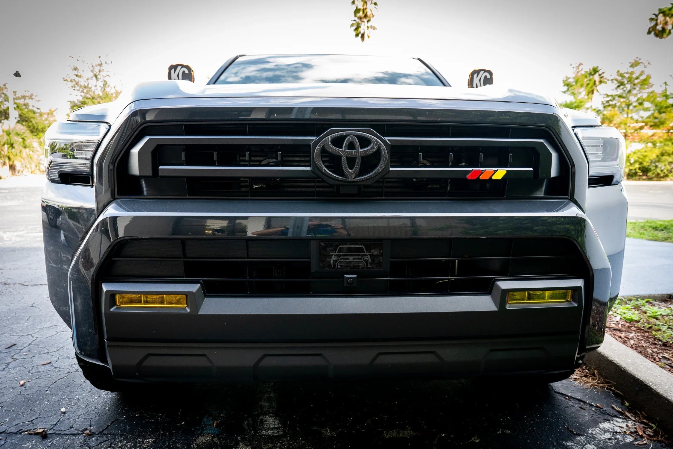 Front OEM Cover Topographic Overlays - *2024+ Tacoma / *2025+ 4Runner