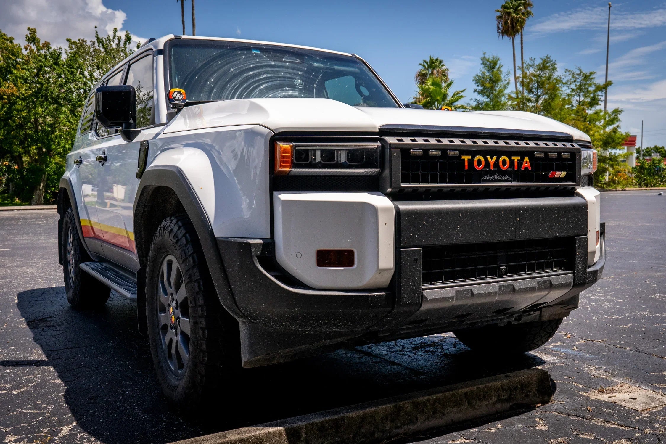 TOYOTA Simple Front Grille Emblem Overlays - 2024+ Land Cruiser