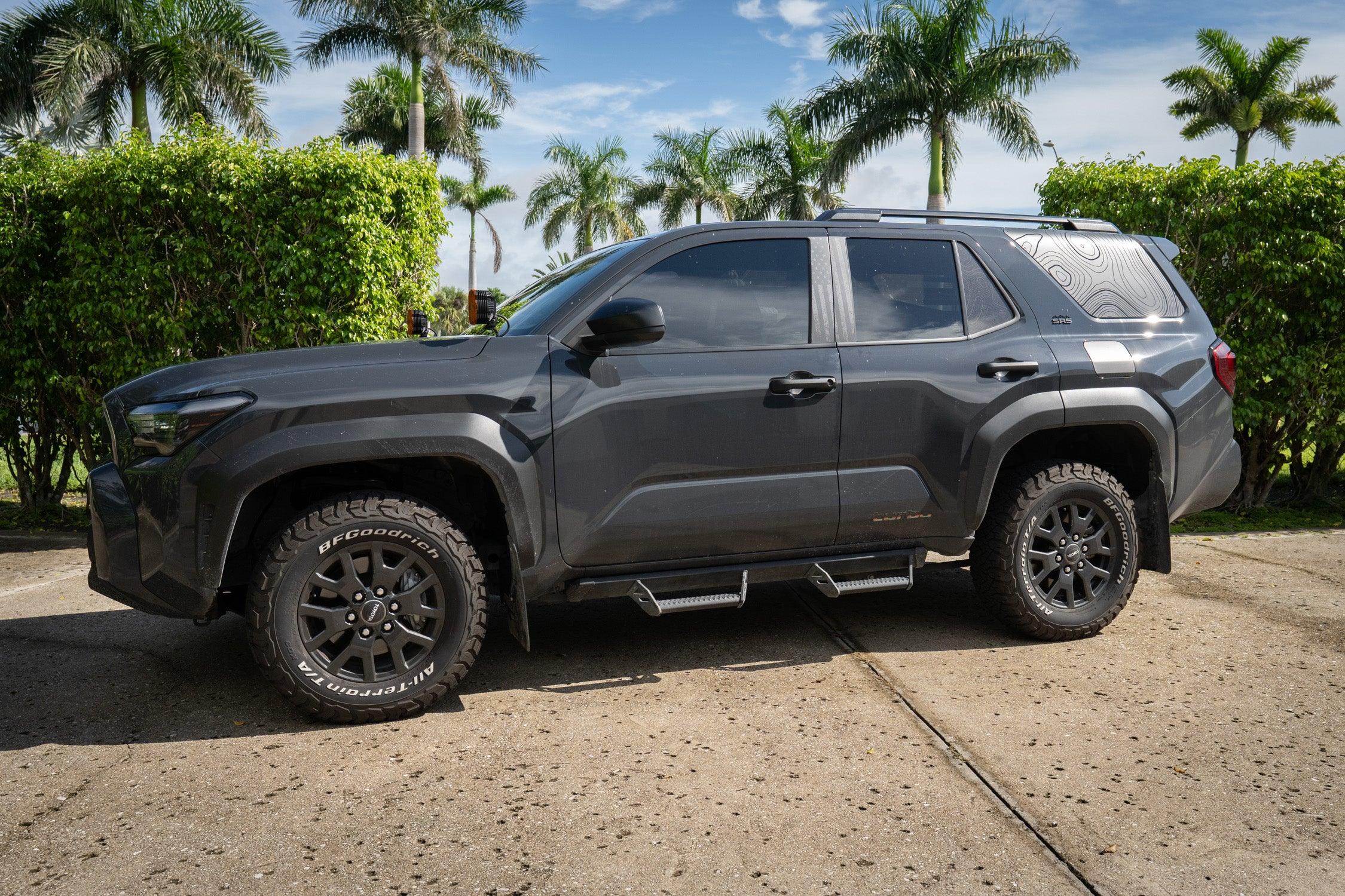 American Flag Flag B Pillar Overlays - 2024+ Tacoma Double Cab / 2025+ 4Runner