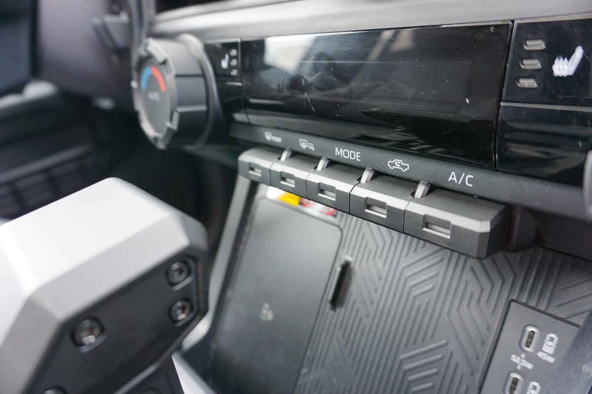 AJT Design 5-piece black toggle cover set for 2024+ Toyota Tacoma and 2025+ 4Runner