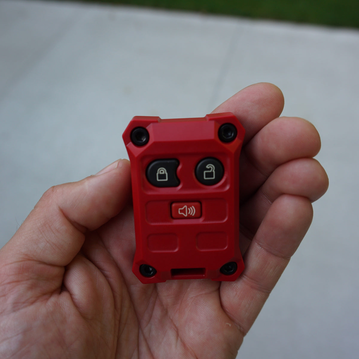 AJT Design Injection Fob IF032 key fob case for Ford 3-button fobs - red