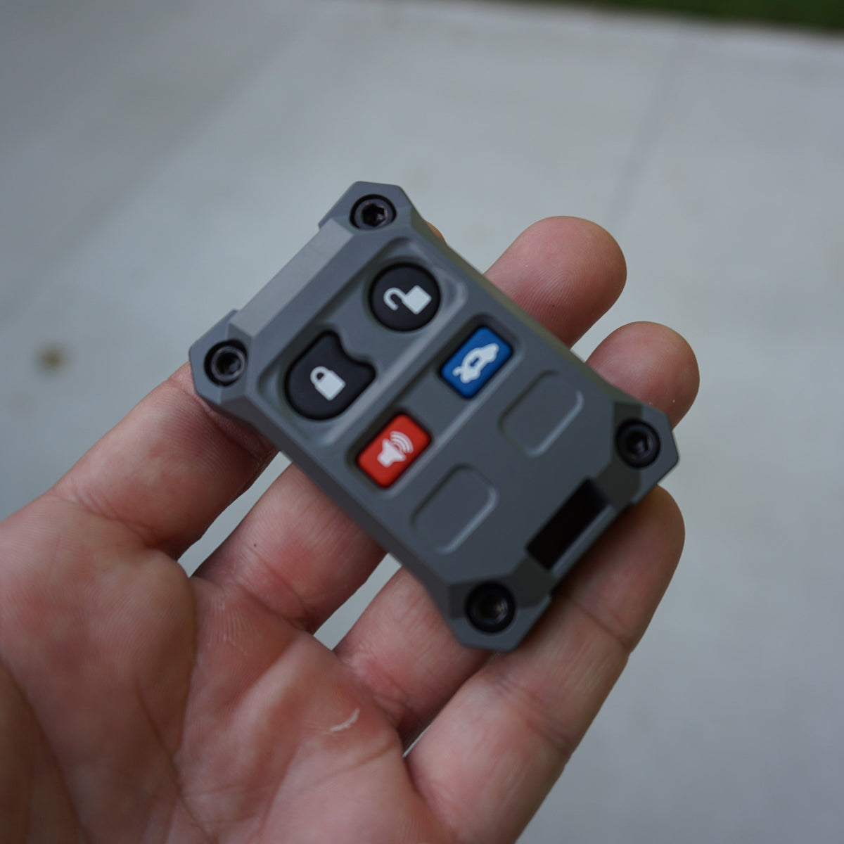 AJT Design Injection Fob IF033 key fob case for Ford 4-button fobs - gray