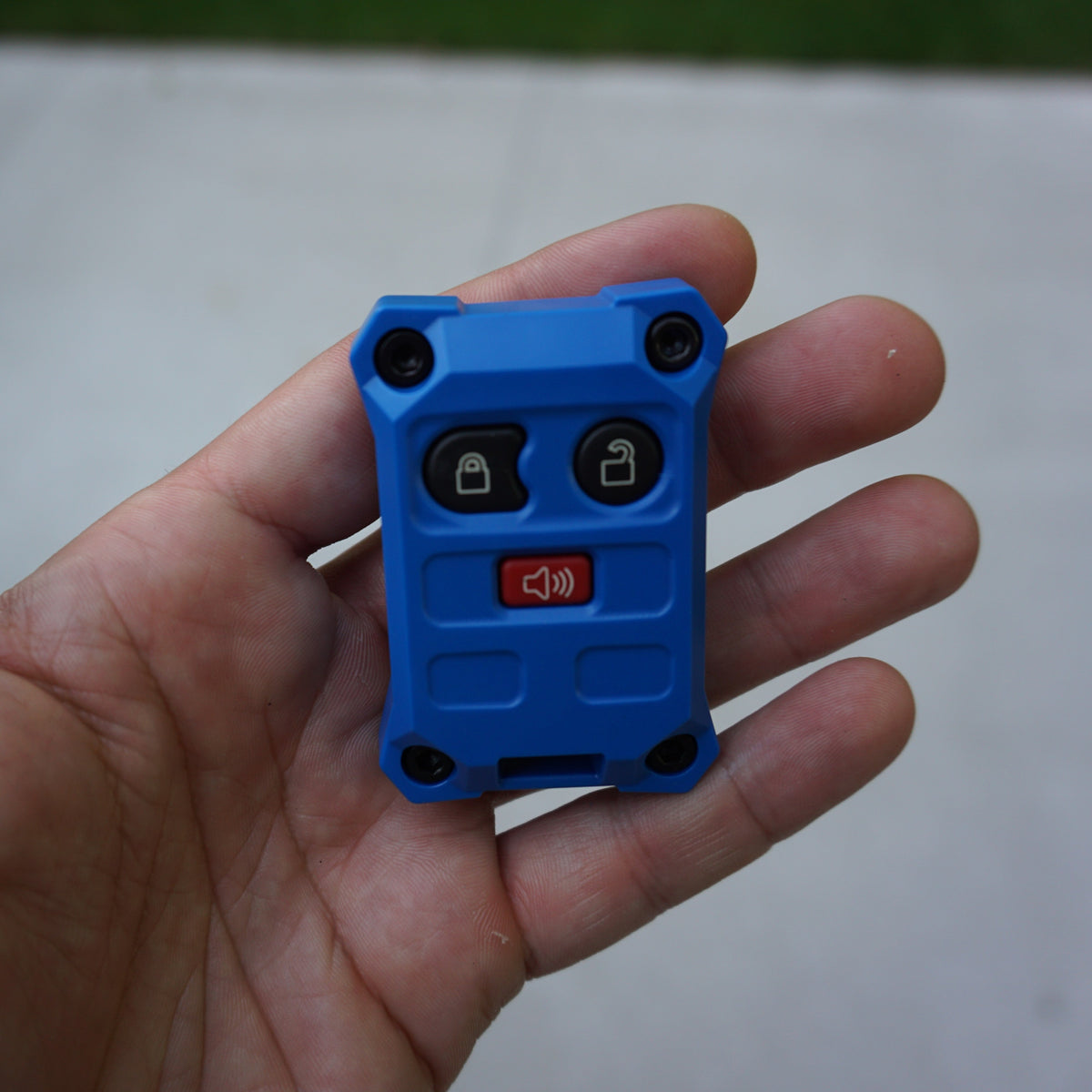 AJT Design Injection Fob IF032 key fob case for Ford 3-button fobs - blue