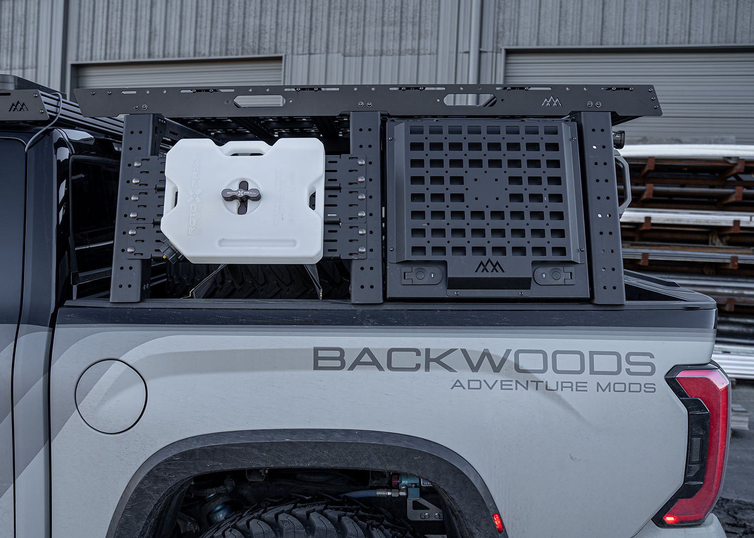 Backwoods Aluminum Bed Rack Storage Box - Toyota Tundra