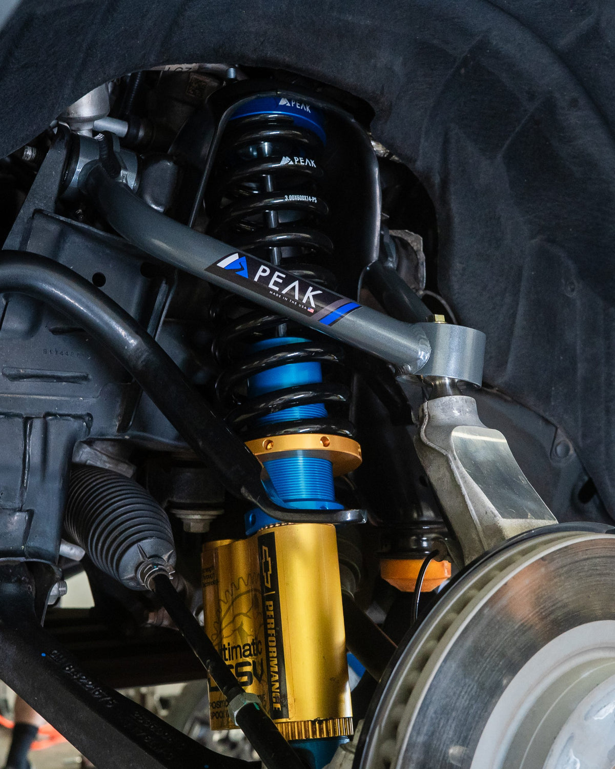 Peak Suspension DSSV Coilover Summit Kit with Rear Blocks 17-22 Colorado ZR2 for 2017-2022 Chevy Colorado
