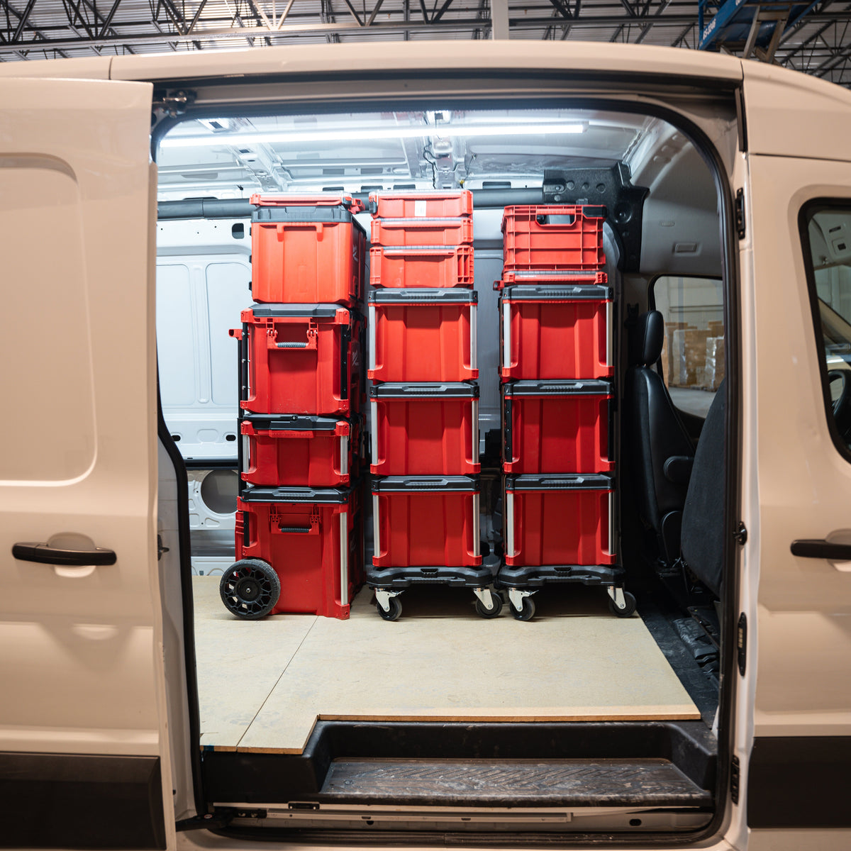 Integral Truck Rail and Stack Lock Bundle (3 Pack) for Ford Transit Van 148 wheelbase