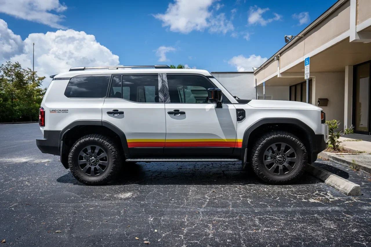 First Edition Press Release Style Rear Fender Vinyl Decal Kit (Pair) - 2024+ Land Cruiser