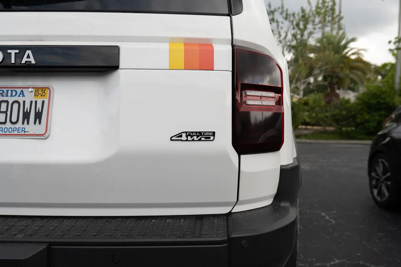 FULL TIME 4WD Acrylic Laser Series Tailgate Badge - 2024+ Land Cruiser / GX550 / 2025+ 4Runner Limited
