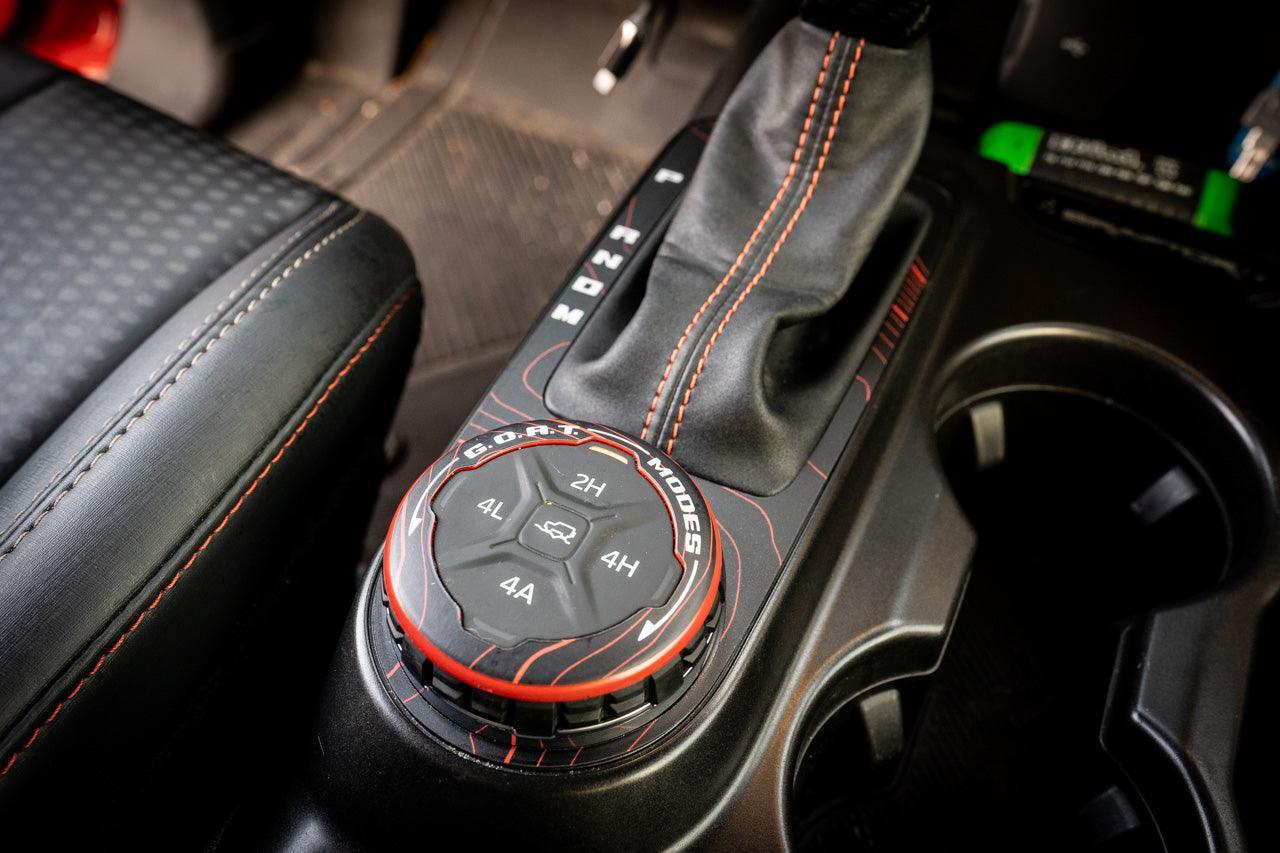 Topo Automatic Shifter Overlay (Printed Series) - 2021+ Bronco Automatic