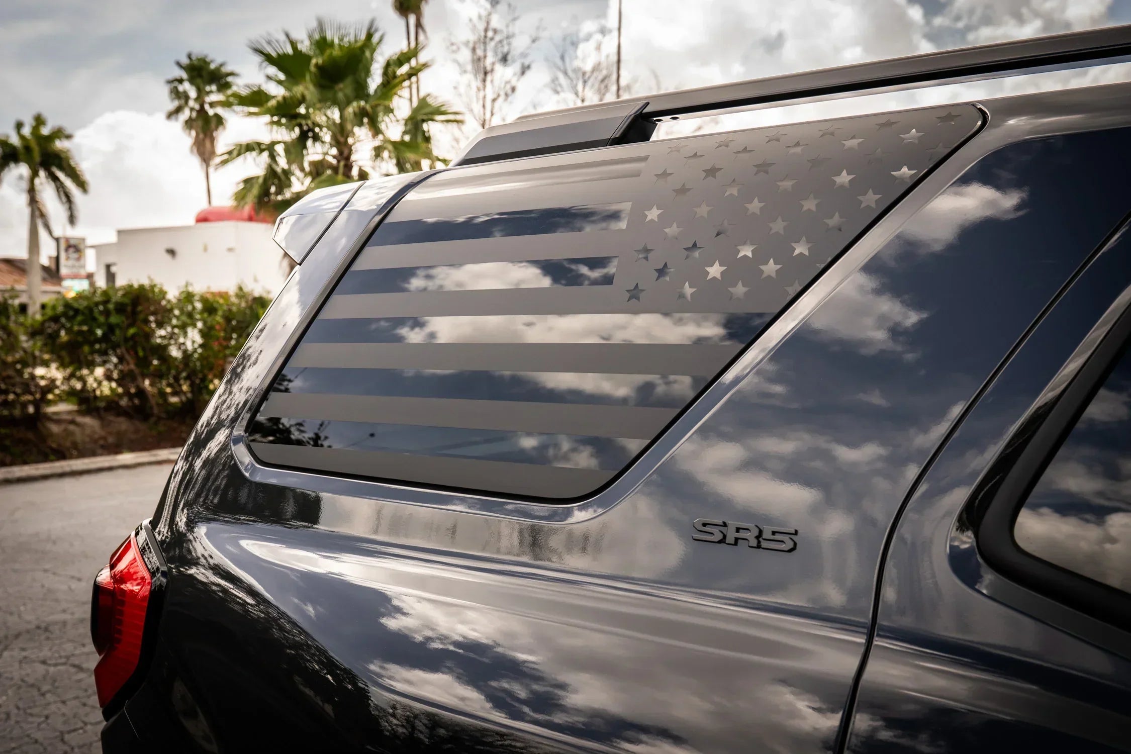 American Flag Rear Window Overlays - 2021+ Bronco 4 Door