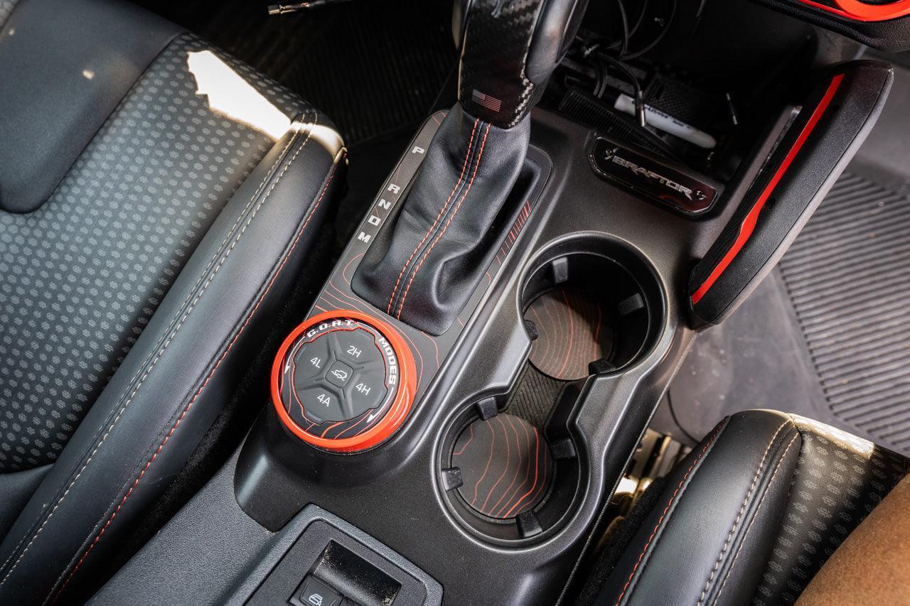 Topo Cup Holder Inserts (Printed Series + Acrylic) - 2021+ Bronco