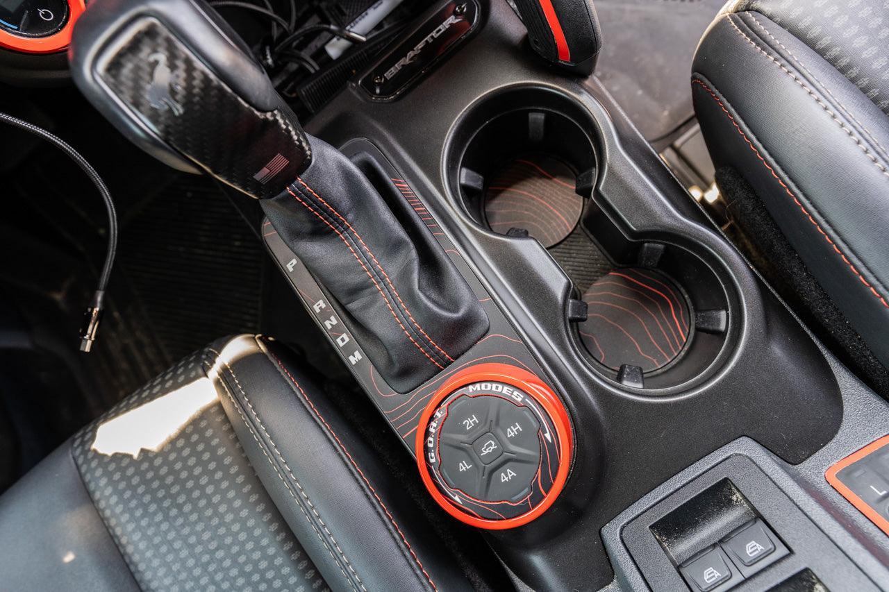 Topo Cup Holder Inserts (Printed Series + Acrylic) - 2021+ Bronco