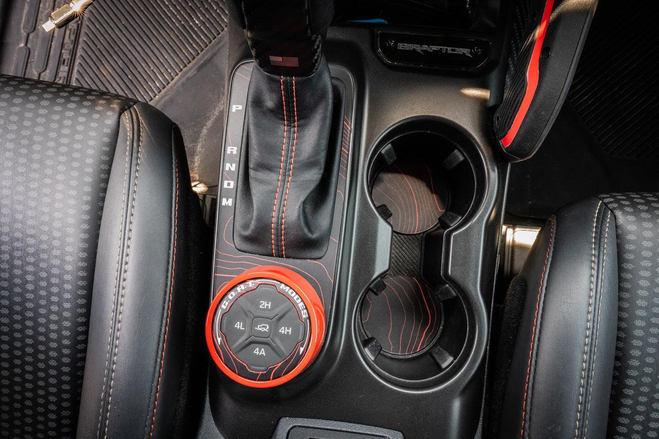 Topo Cup Holder Inserts (Printed Series + Acrylic) - 2021+ Bronco