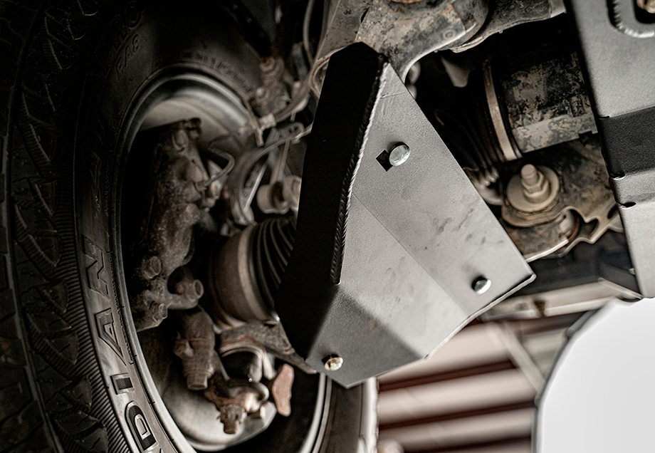 Cali Raised LED Lower Control Arm Skid Plate For 2007-2014 Toyota FJ Cruiser