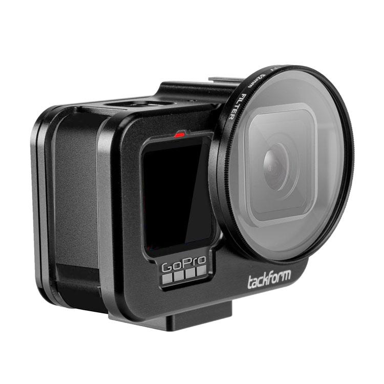 Tackform aluminum GoPro protective housing for Hero 9 to 12, universal fit
