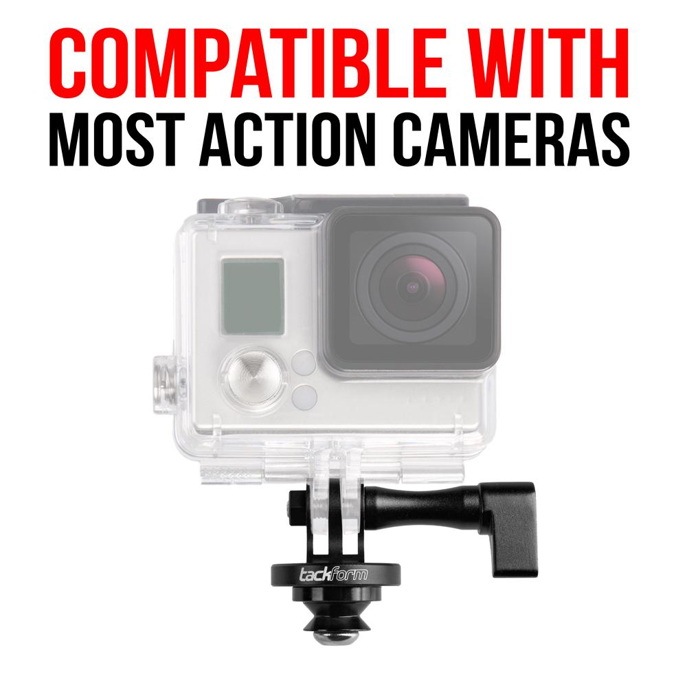 Tackform action camera flange holder for universal fit