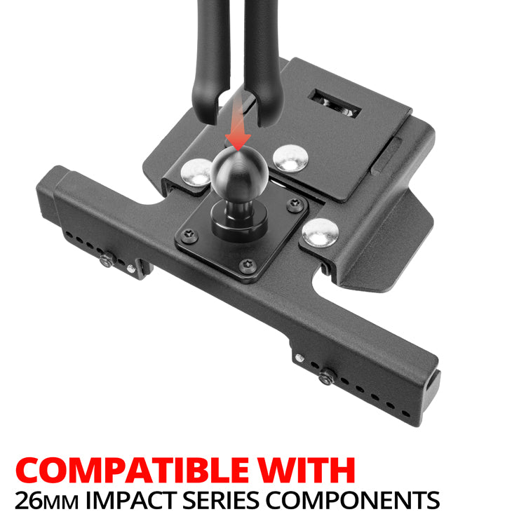 Tackform metal locking tablet cradle with 26mm ball for universal fit
