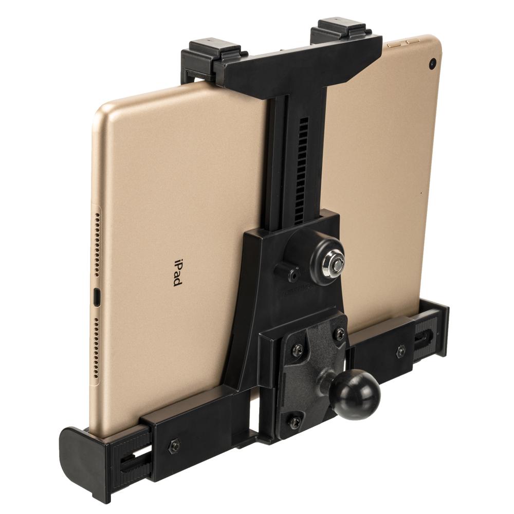 Tackform plastic locking tablet cradle with 1 inch ball for universal fit