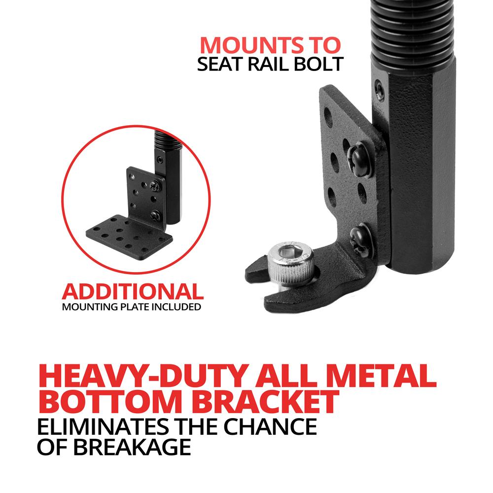 Tackform 22" seat rail tablet mount for universal fit