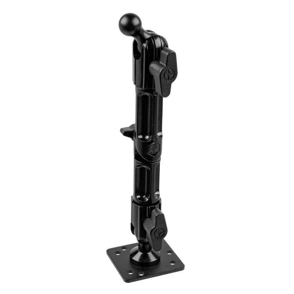 Tackform AMPS drill base Garmin 17mm ball mount with 7 inch arm for universal fit