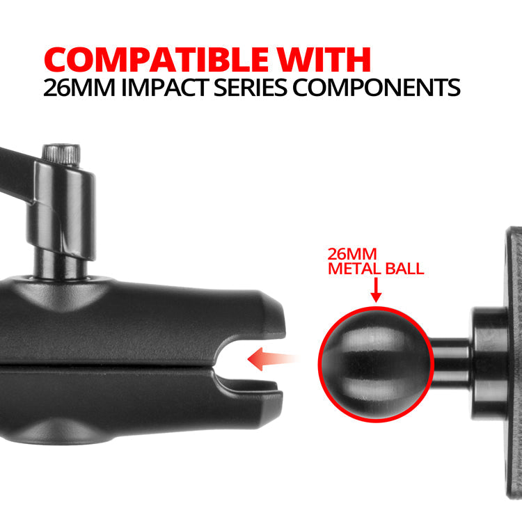 Tackform Impact Series diamond base with 26mm ball for universal fit