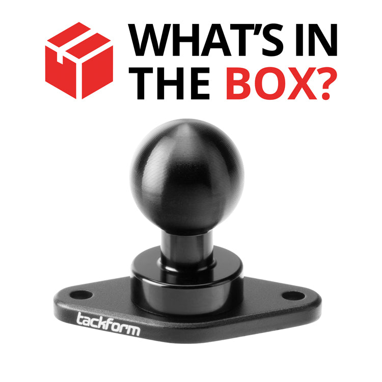 Tackform Impact Series diamond base with 26mm ball for universal fit