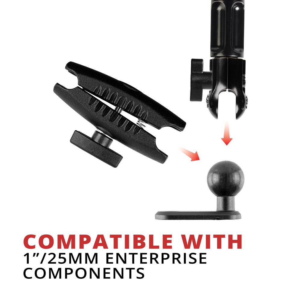 Tackform pinch bolt mount rubber ball for universal fit