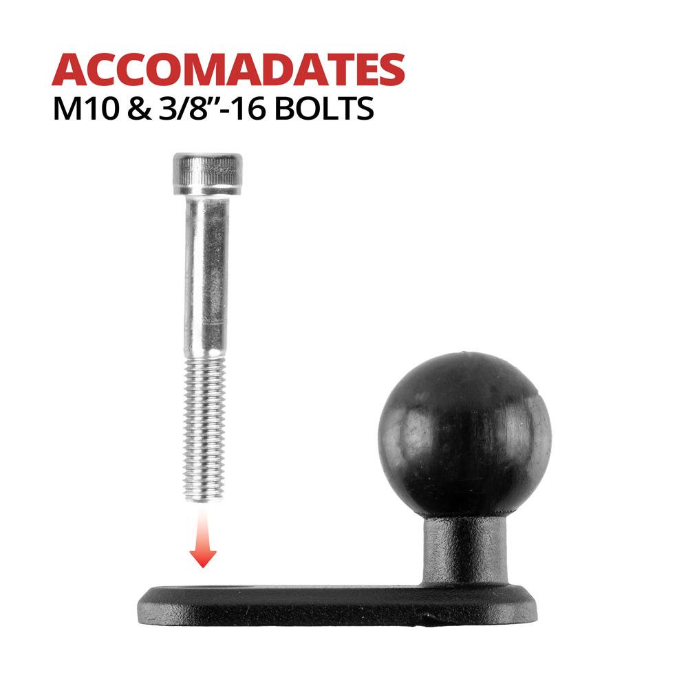 Tackform pinch bolt mount rubber ball for universal fit
