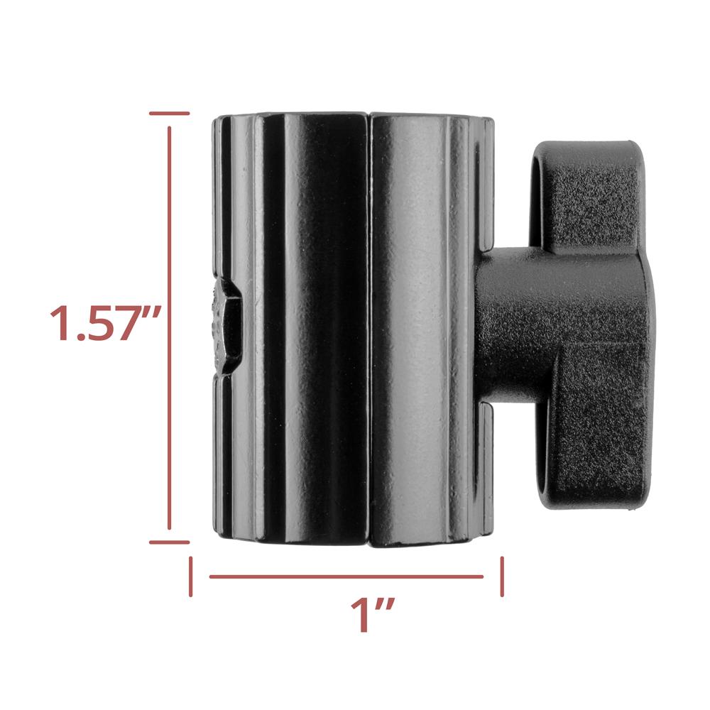 Tackform 1.5 inch arm with dual flange sockets for universal fit