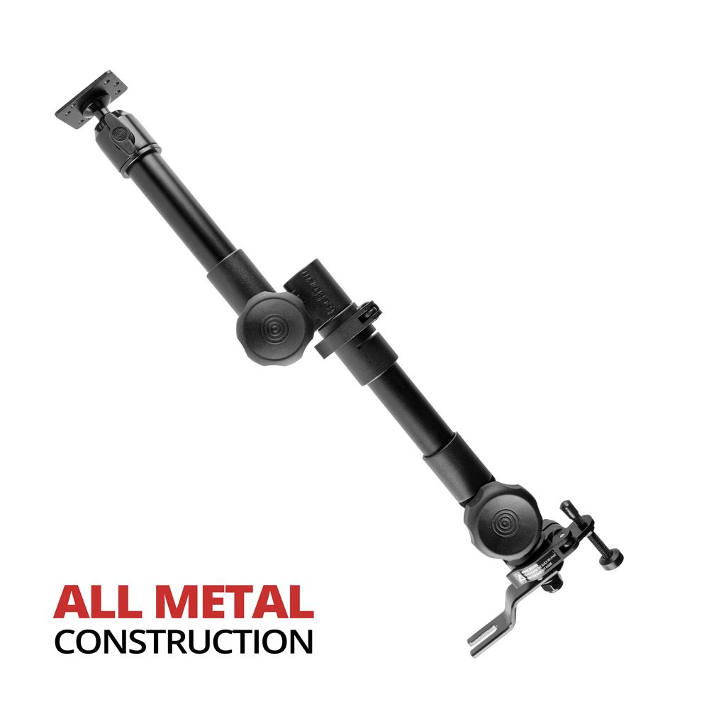 Tackform seat rail AMPS mount with 24 inch arm for universal fit