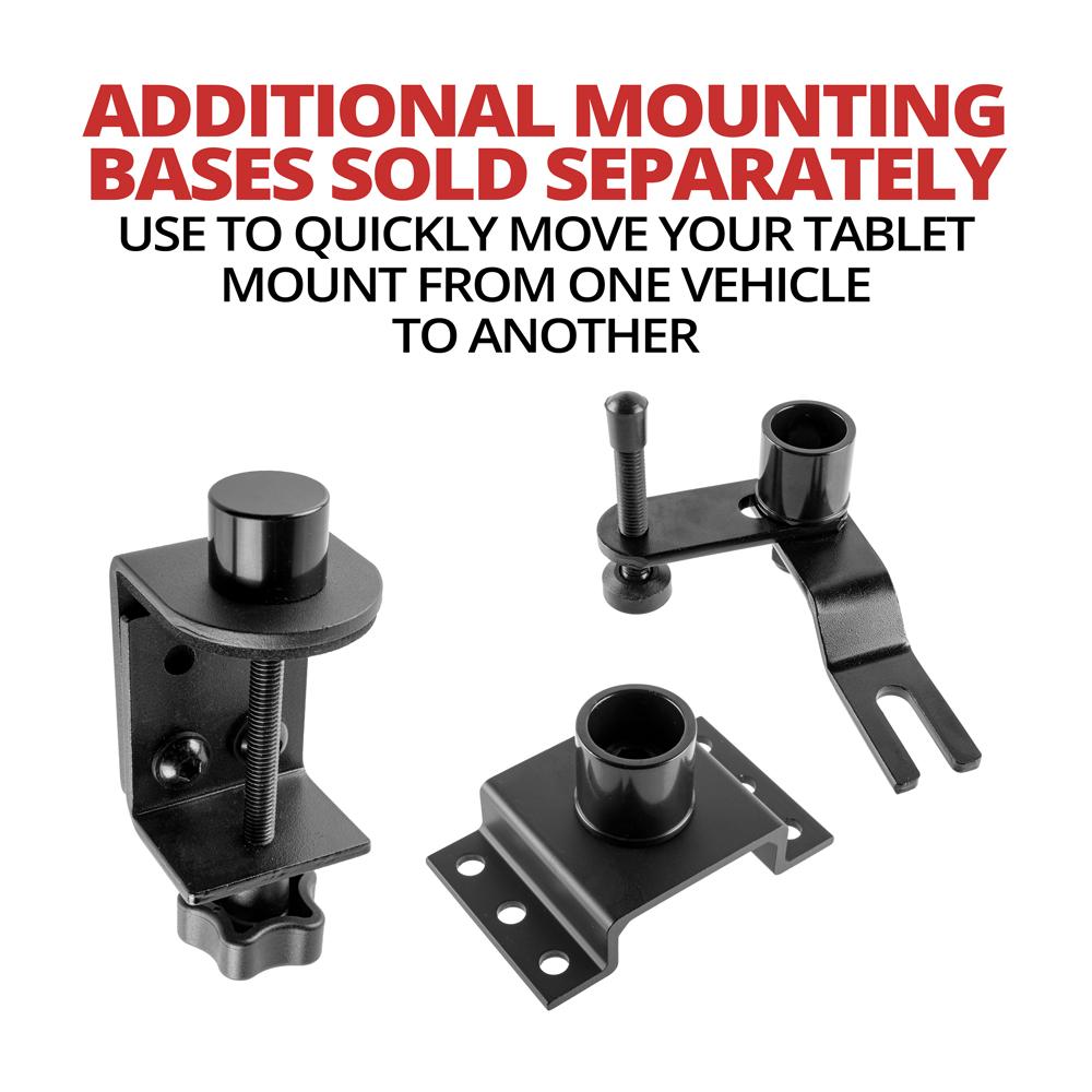 Tackform seat rail AMPS mount with 24 inch arm for universal fit