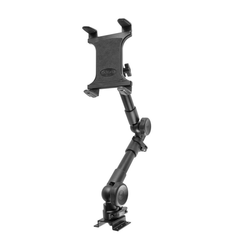 Tackform drill base tablet mount with 24 inch arm for universal fit