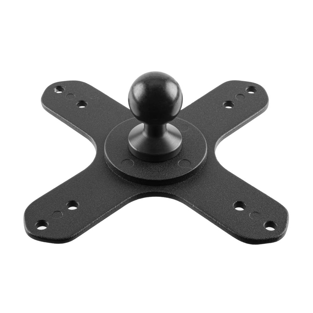 Tackform VESA 75 and 100 holder with 1 inch ball for universal fit