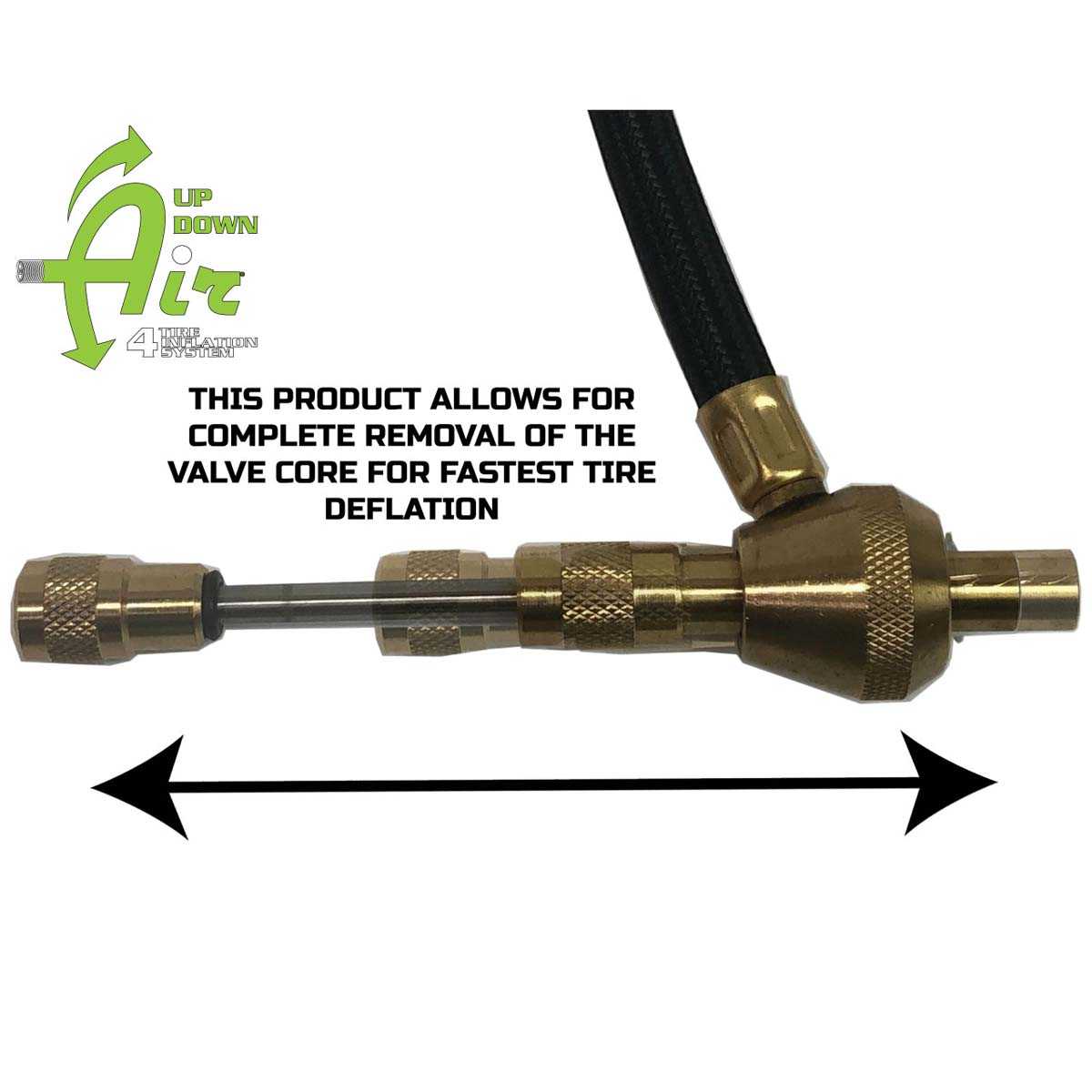 Up Down Air tire deflator with valve kit and storage bag - view 7