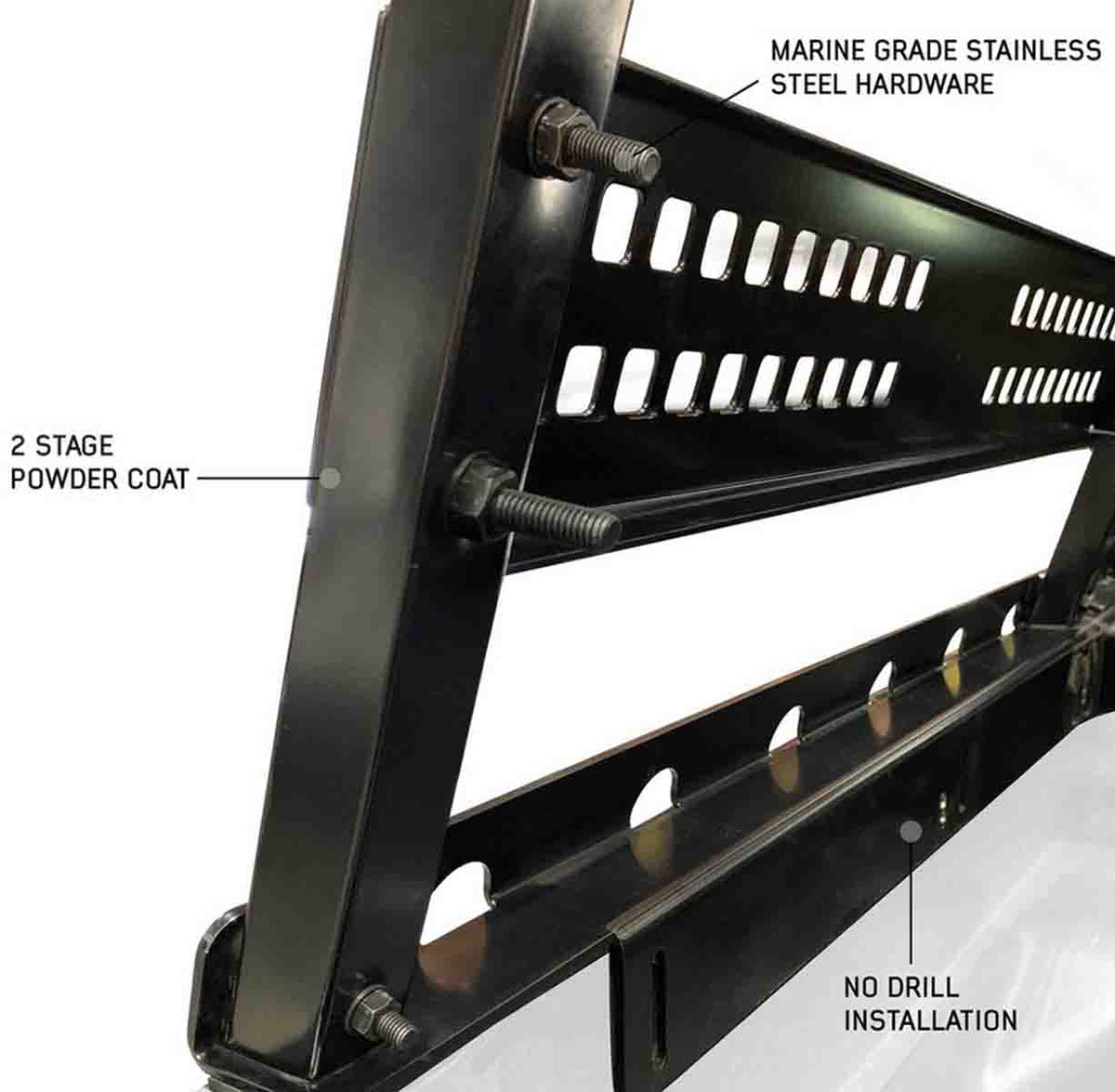 Overland Vehicle Systems Discovery bed rack for mid size short bed trucks - view 7
