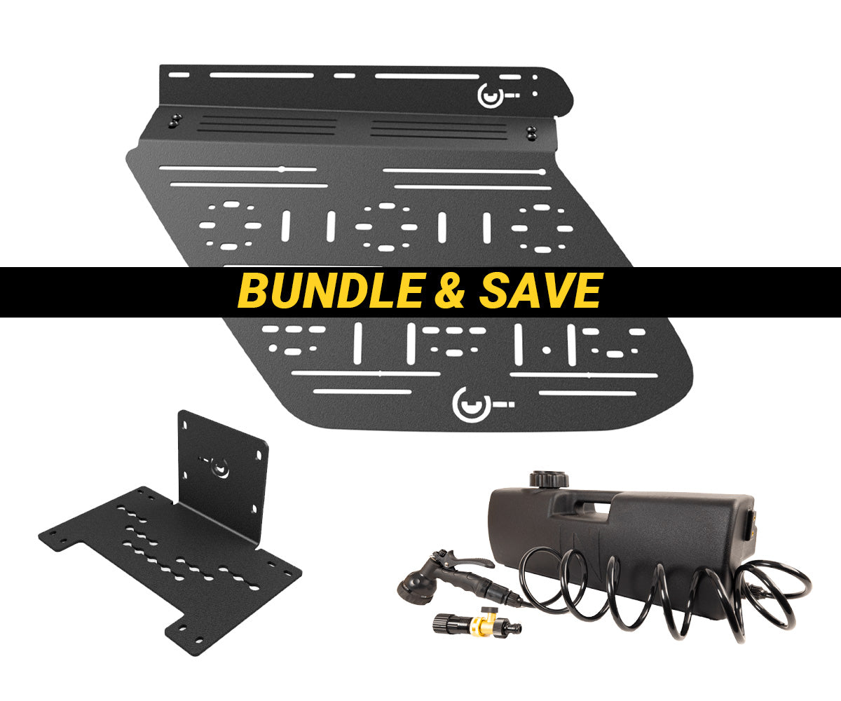CBI Offroad Fab accessory panel Waterport bundle for Toyota 4Runner 5th gen driver side