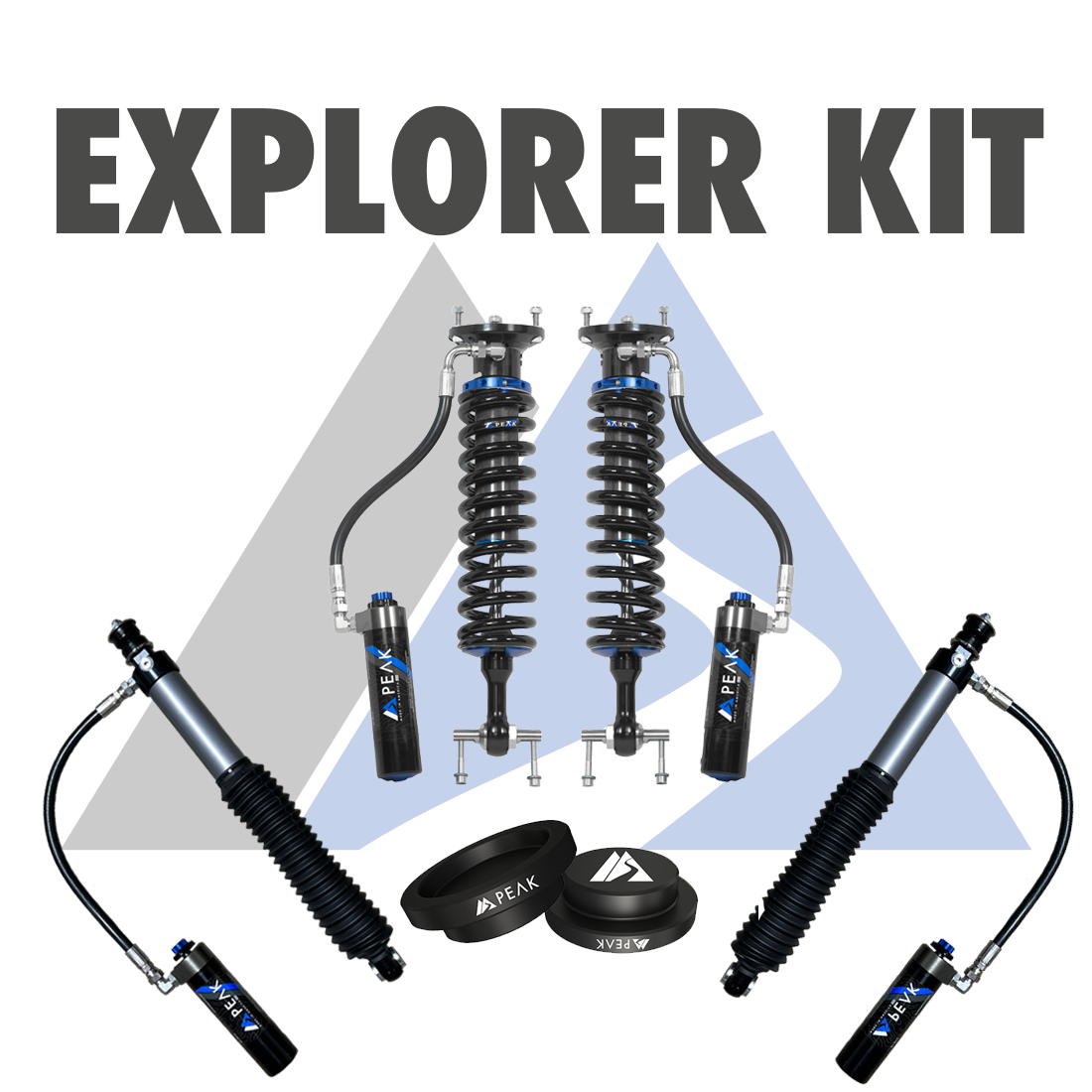Peak Suspension 2.5" DSC Coilover Explorer Kit 25+ Toyota 4Runner/Land Cruiser 250 for 2025+ Toyota 4Runner / Toyota Land Cruiser