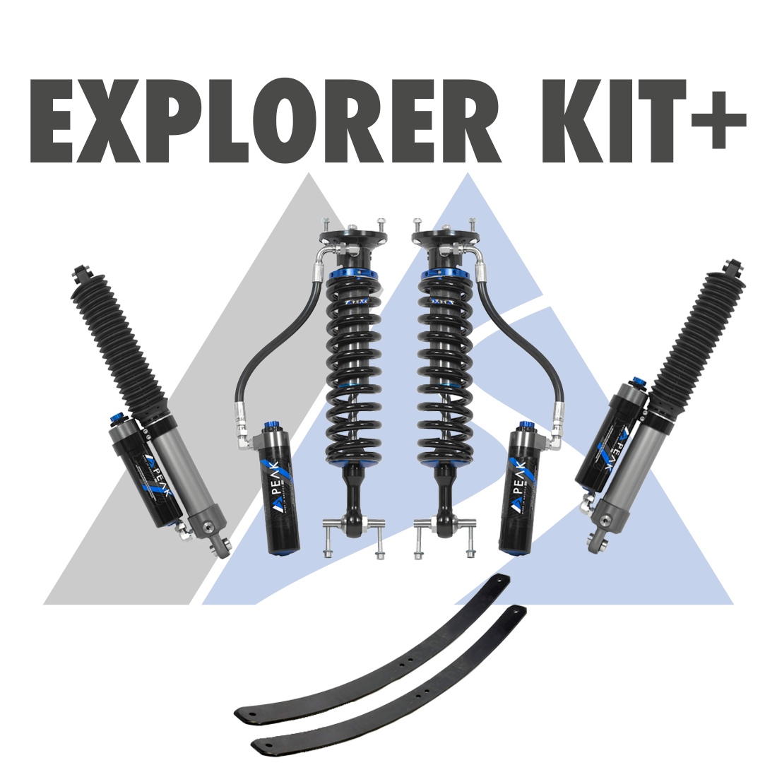 Peak Suspension 2.5" DSC Coilover Explorer Kit+ 23+ Colorado ZR2/Canyon AT4X for 2023+ Chevy Colorado / GMC Canyon