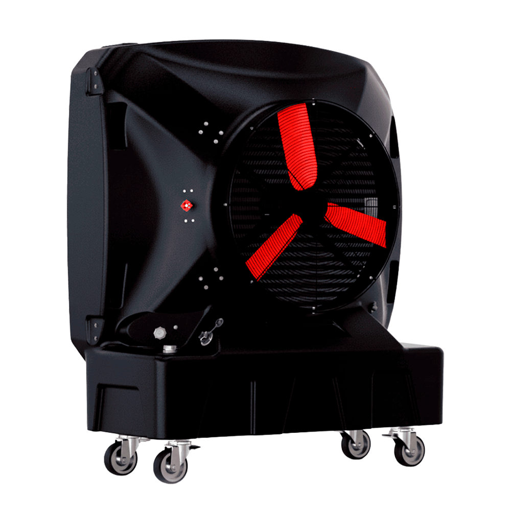 Industrial Evaporative Cooler - S&B Medium - Cools 4,000 Sq Ft - 65-Gal Tank - Portable