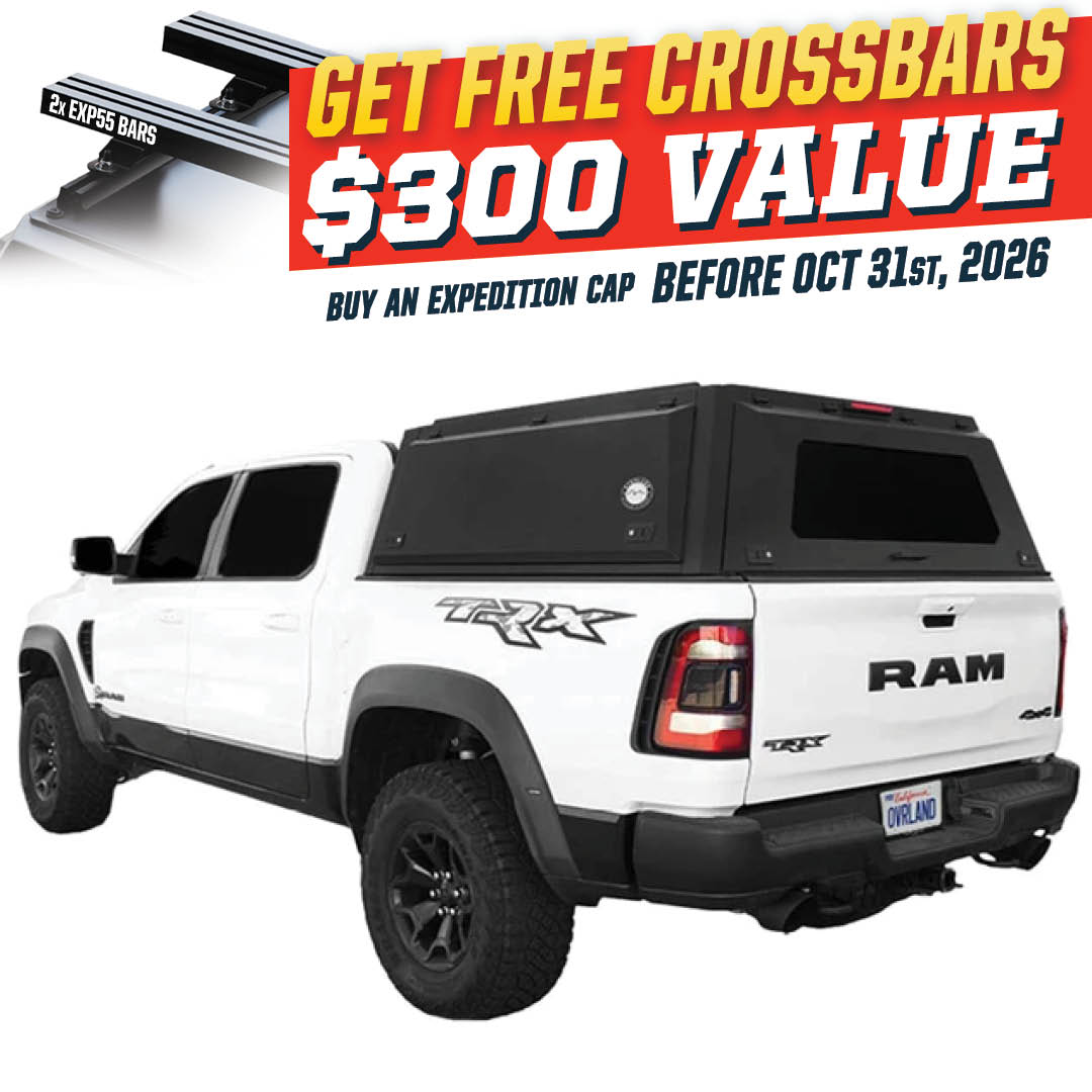 Overland Vehicle Systems Expedition PRO truck cap for 2019-2027 Ram 1500