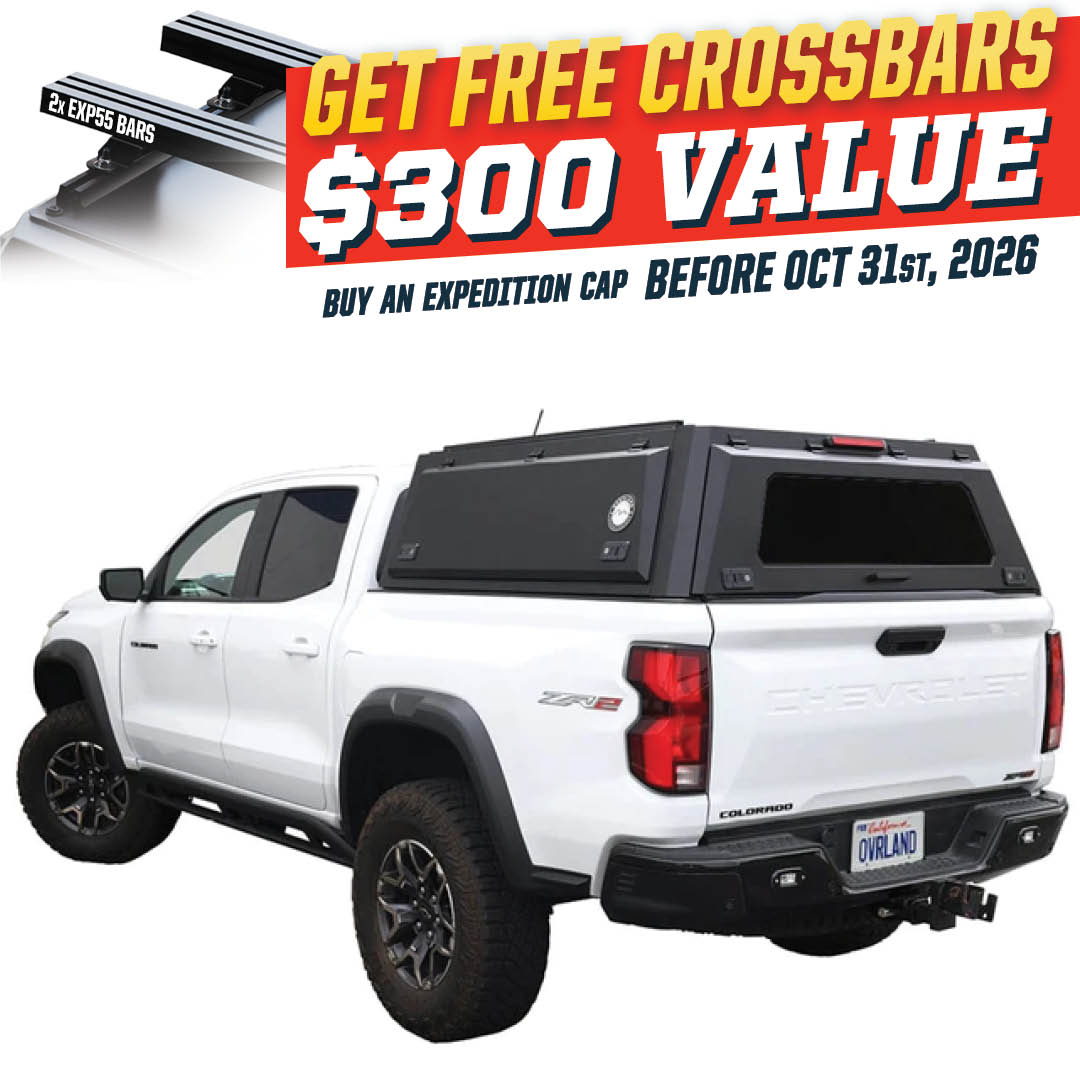 Overland Vehicle Systems Expedition PRO truck cap for 2023-2027 Chevy Colorado / GMC Canyon