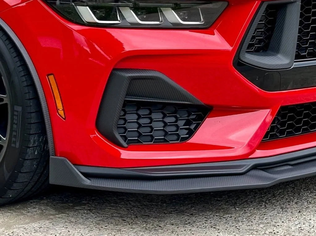 2024-Current Ford Mustang GT Dry Carbon Side Grille Trim Cover