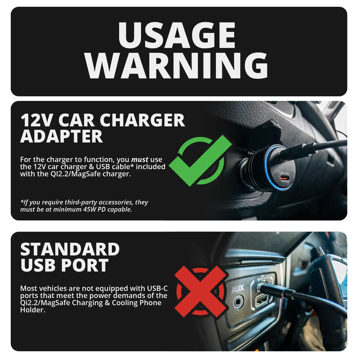 TRAXX™ - Slim Track Dash Bracket With Qi2.2/MagSafe Charging & Cooling Phone Mount | 2025-2026 Nissan Frontier