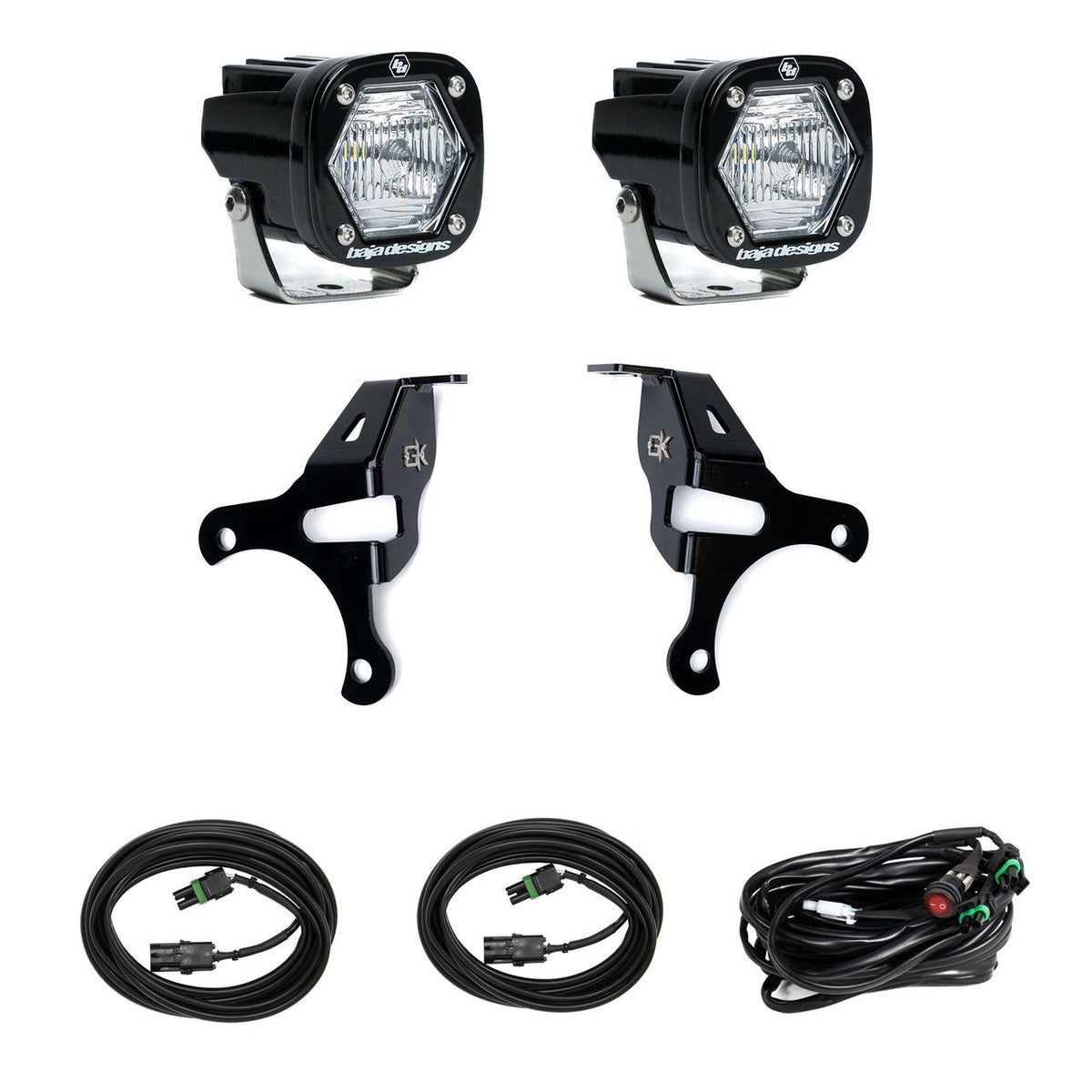 Baja Designs S1 Knuckle Pods Light Kit - Jeep 2018-2026 JL Wrangler/JT Gladiator