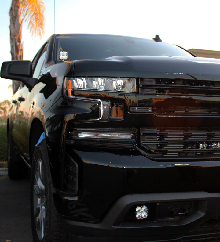 Baja Designs Chevy Squadron SAE Fog Pocket Light Kit - Chevy 2019-22 Silverado 1500 / 2020-22 2500HD/3500HD