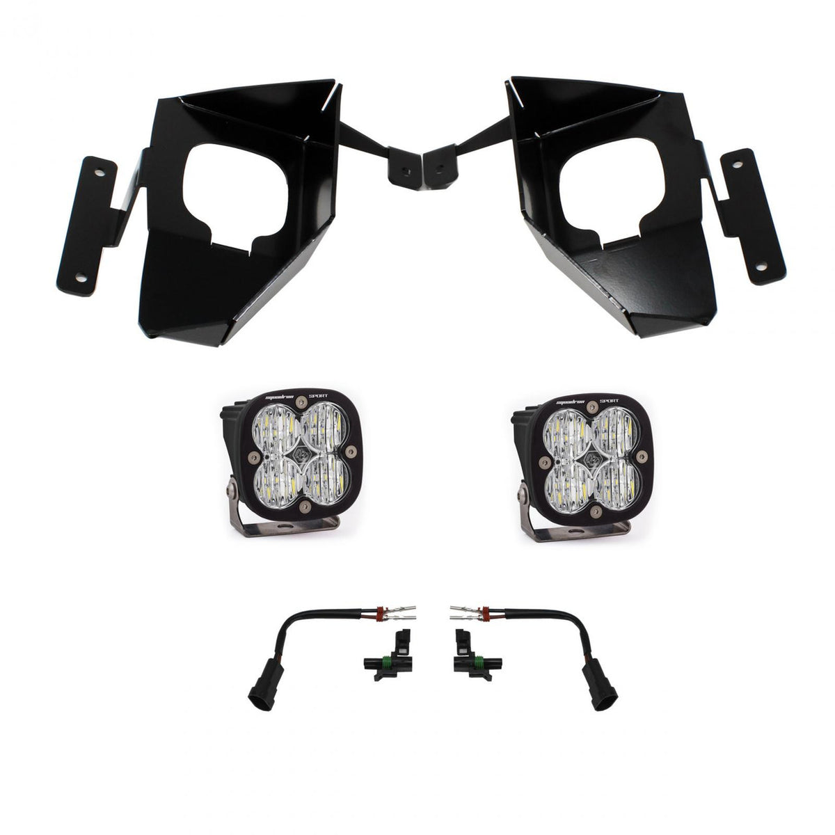 Baja Designs Squadron Sport fog pocket light kit for Chevy Silverado 1500 2016-2018